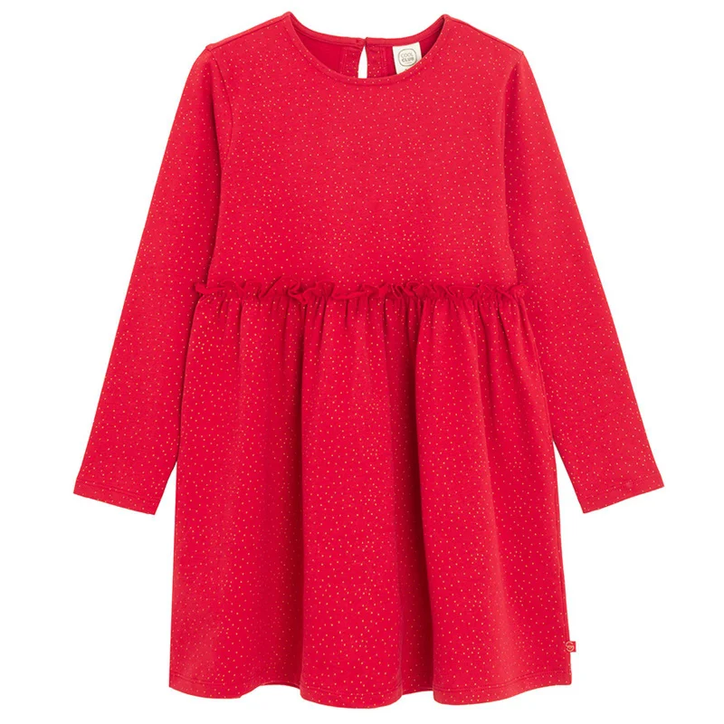 Cool Club by SMYK RED COTTON DRESS L/S